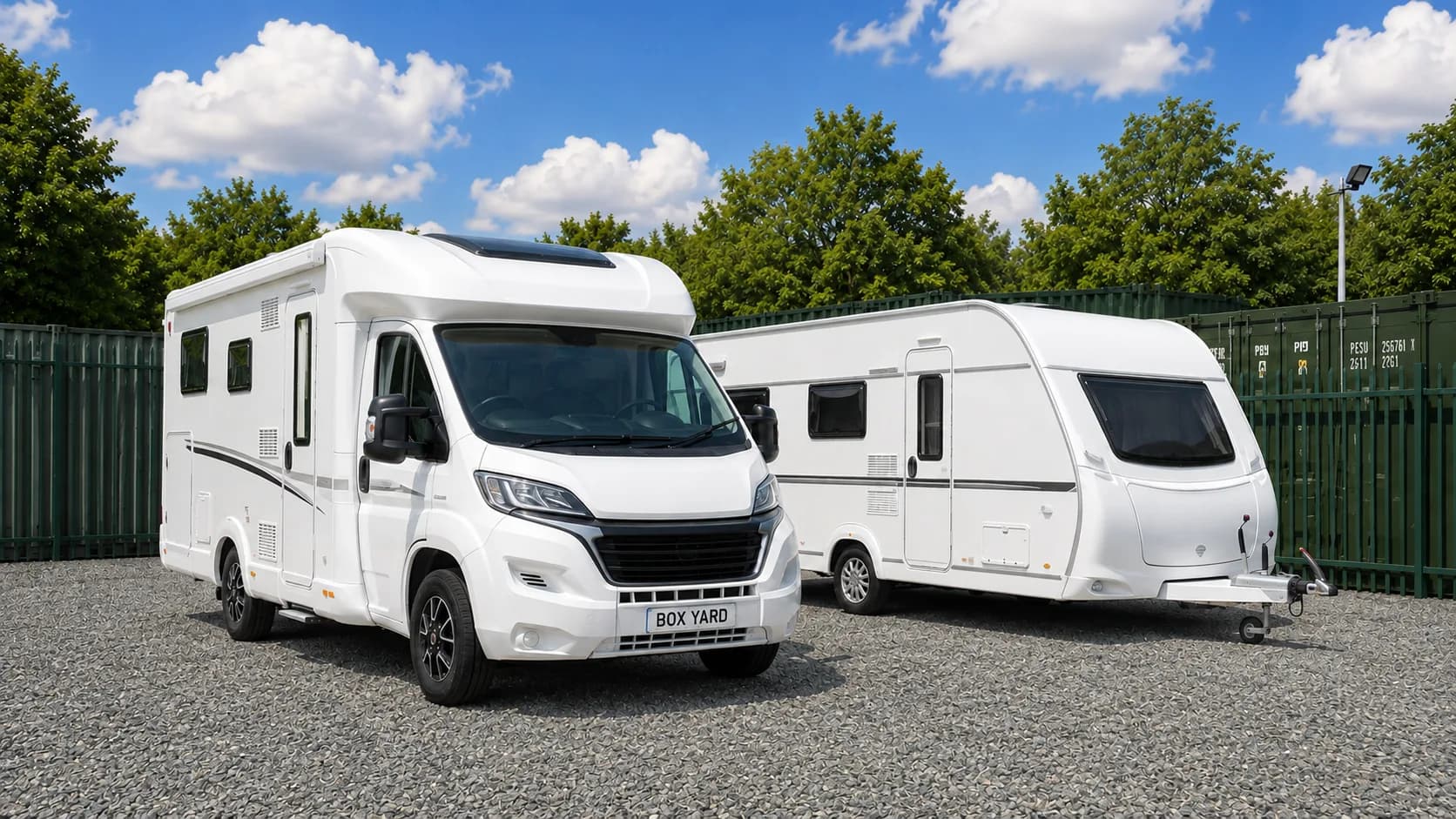 Motorhome and caravan storage bay near Haywards Heath